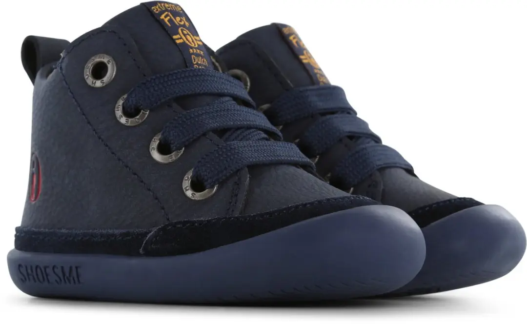Shoesme Donkerblauwe Bootie Veterschoen - Jongens - Maat 20 - afbeelding 2 van 6
