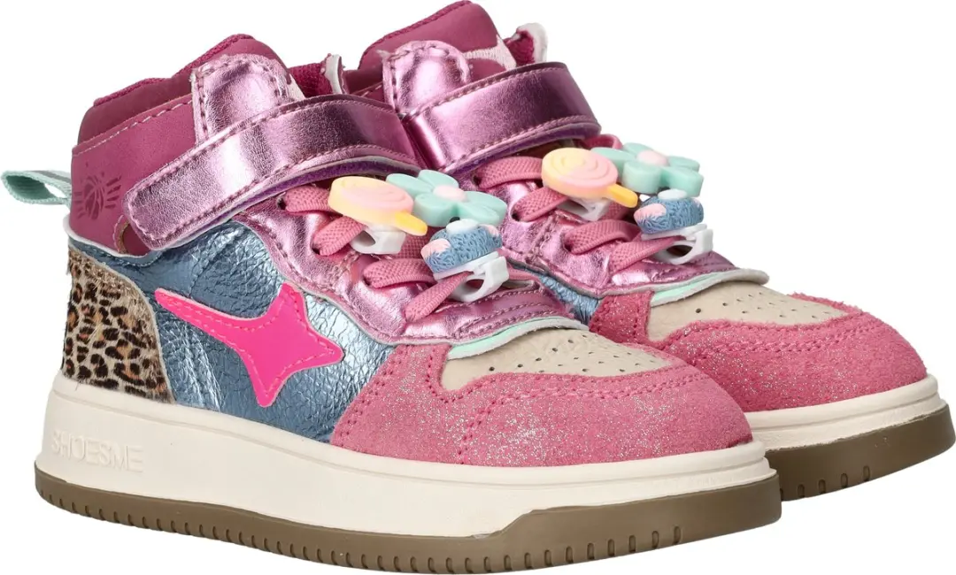 Shoesme New Outsole Veterschoenen - Meisjes - Roze - Maat 27 - afbeelding 4 van 6