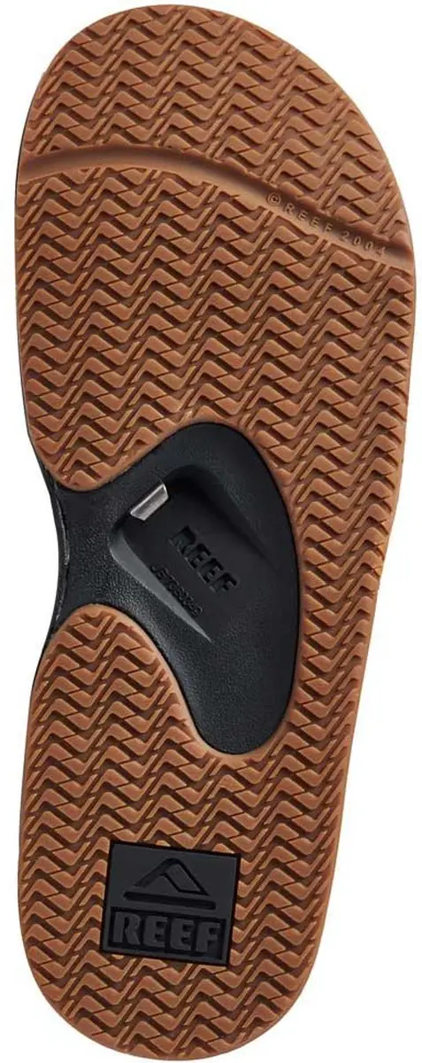 Reef Fanning Slides - Zwart/Zilver - Maat 45 - afbeelding 3 van 6