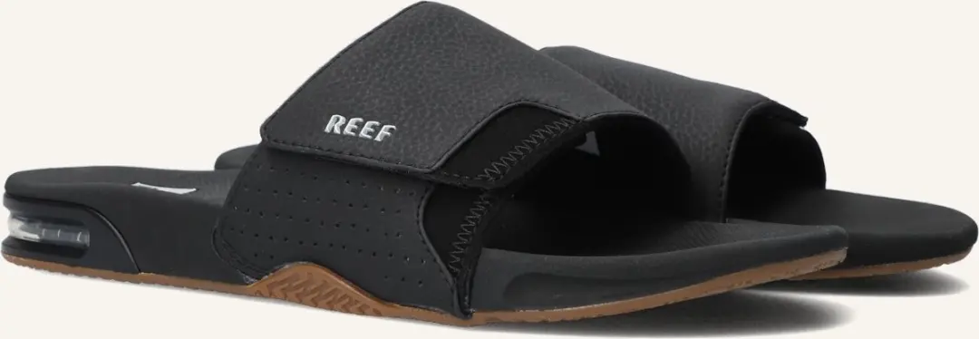 Reef Fanning Slides - Zwart/Zilver - Maat 45 - afbeelding 5 van 6