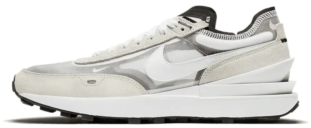 Waffle One, Herenschoenen, 40, Summit White/Zwart/Oranje/Wit