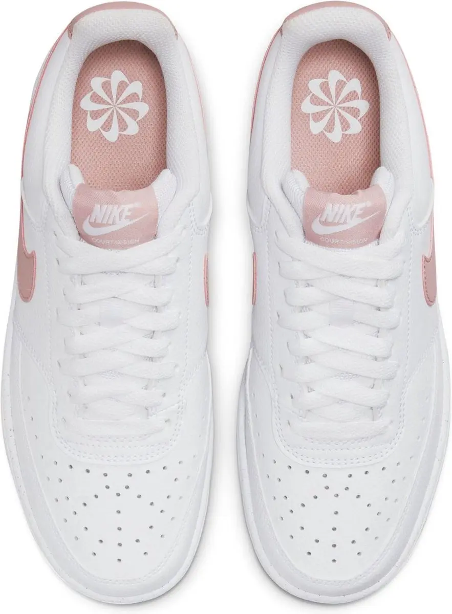 Nike Court Vision Low Sneakers - Wit/Rozig - Maat 42