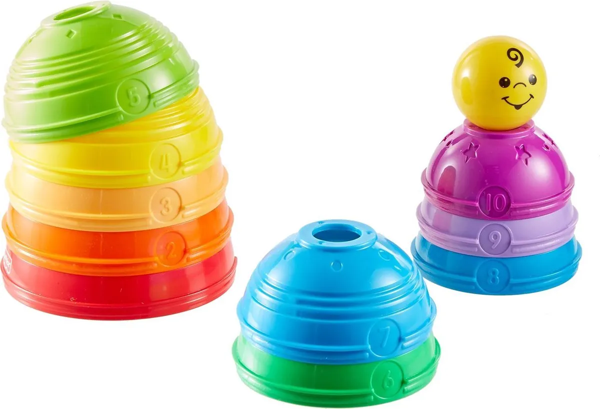 Fisher Price Stapel en Rol Bekertjes - Meerkleurig - afbeelding 6 van 6