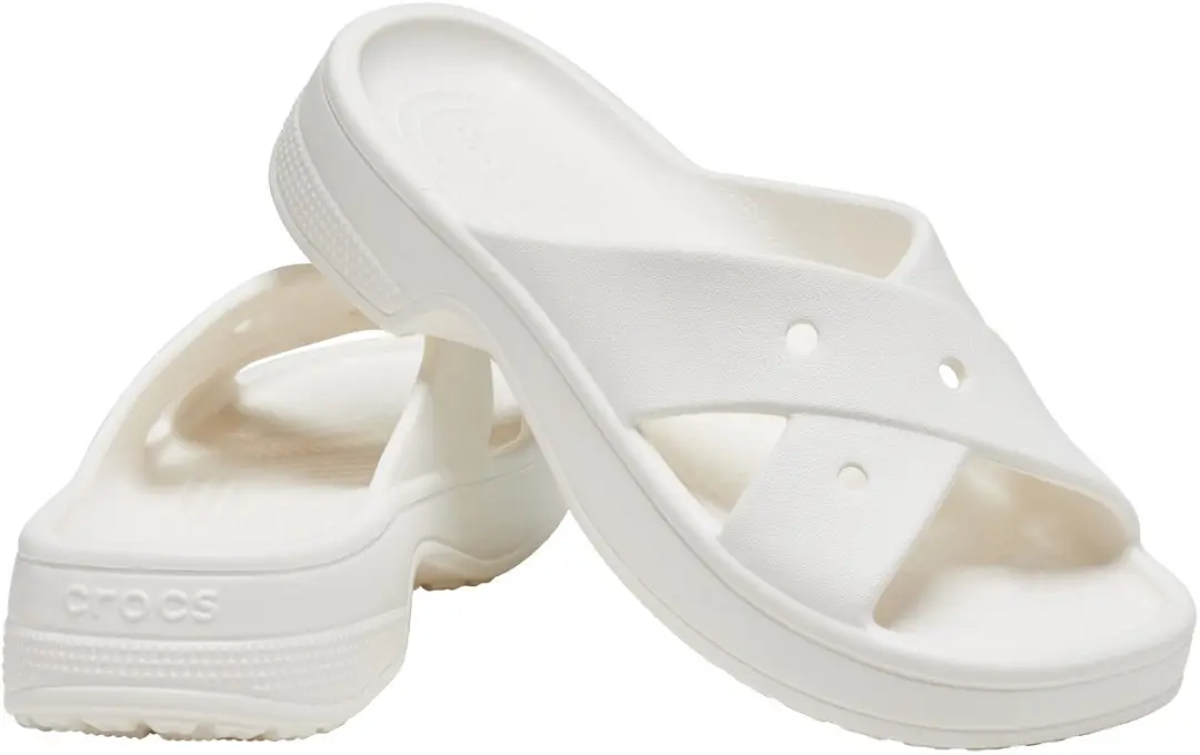 Crocs Dames Cross Strap Sandalen 210840 - Chalk - afbeelding 5 van 6