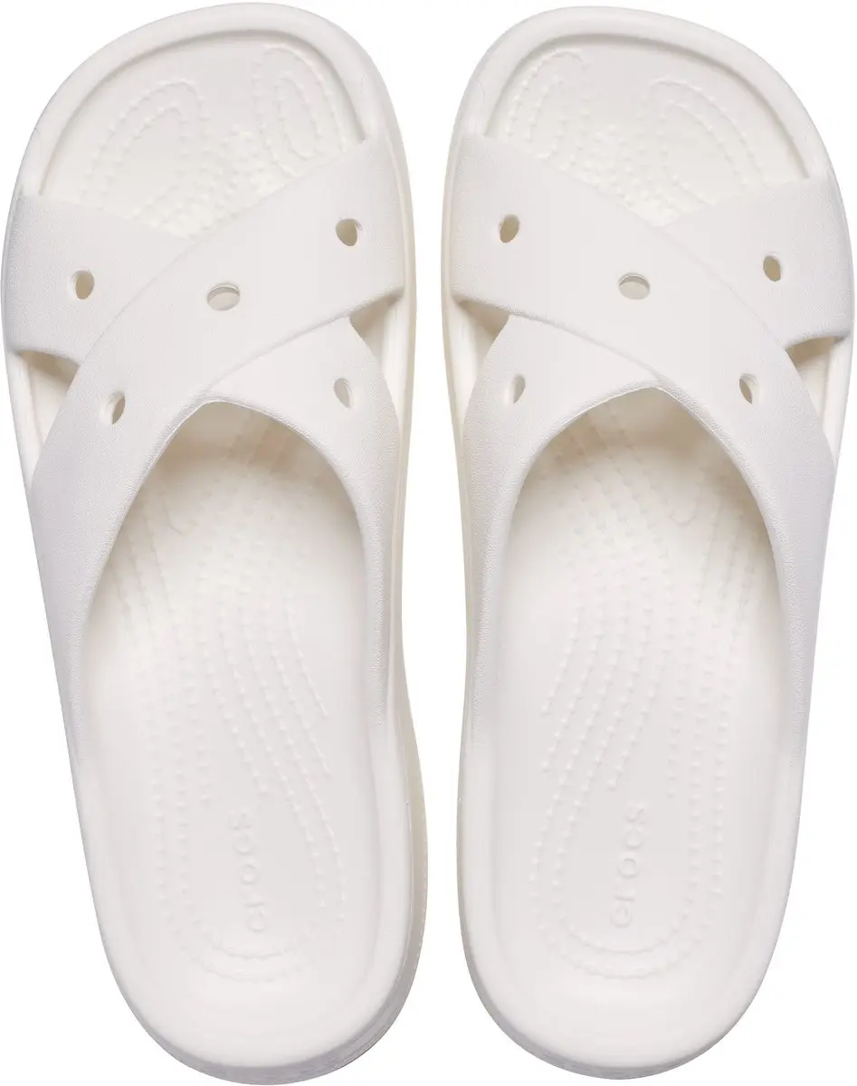 Crocs Dames Cross Strap Sandalen 210840 - Chalk - afbeelding 4 van 6