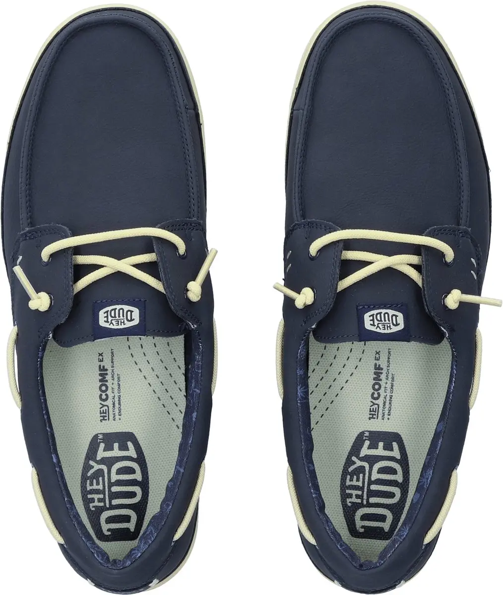 HEYDUDE Harbor Lo Classic Heren Loafers - Blauw - Maat 44 - afbeelding 6 van 6