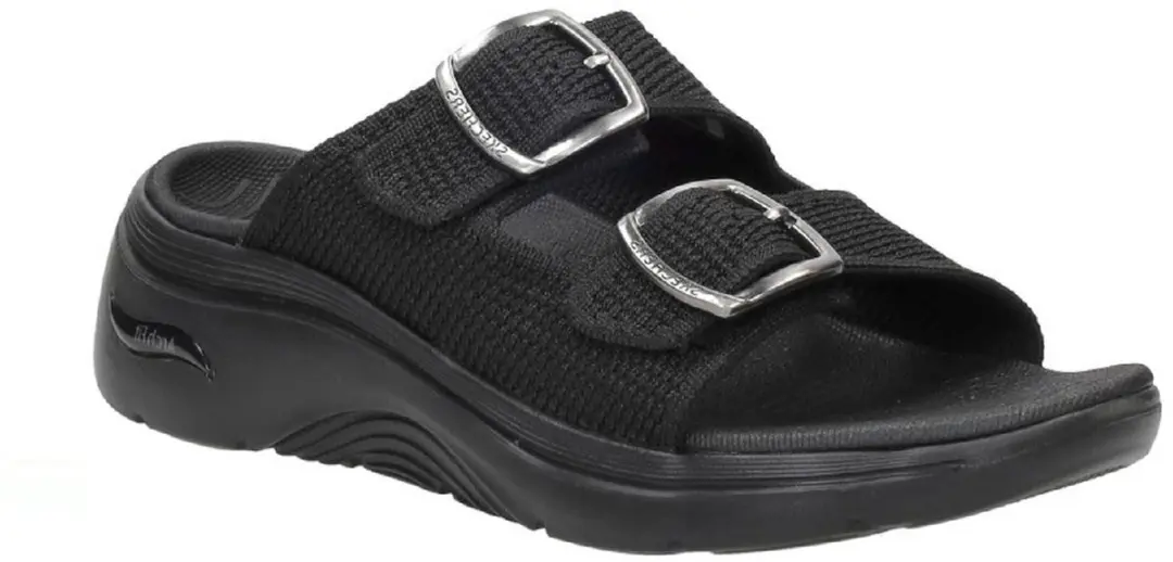 Skechers GO WALK ARCH FIT 2.0 Sandalen - Dames - Zwart - afbeelding 2 van 6