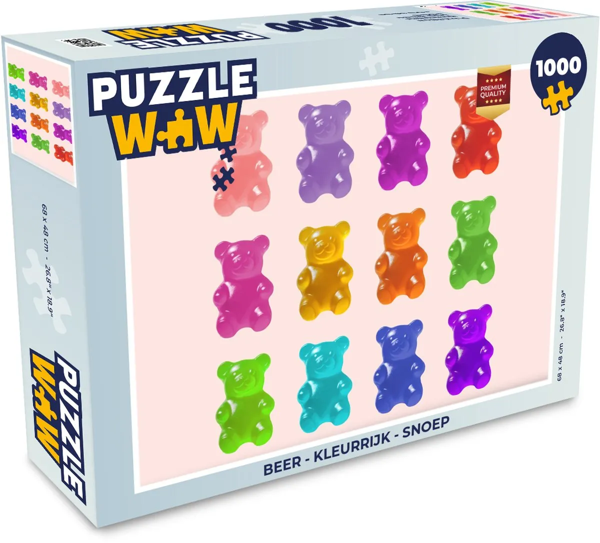 Puzzel Beer - Kleurrijk - Snoep - Legpuzzel - Puzzel 1000 stukjes volwassenen