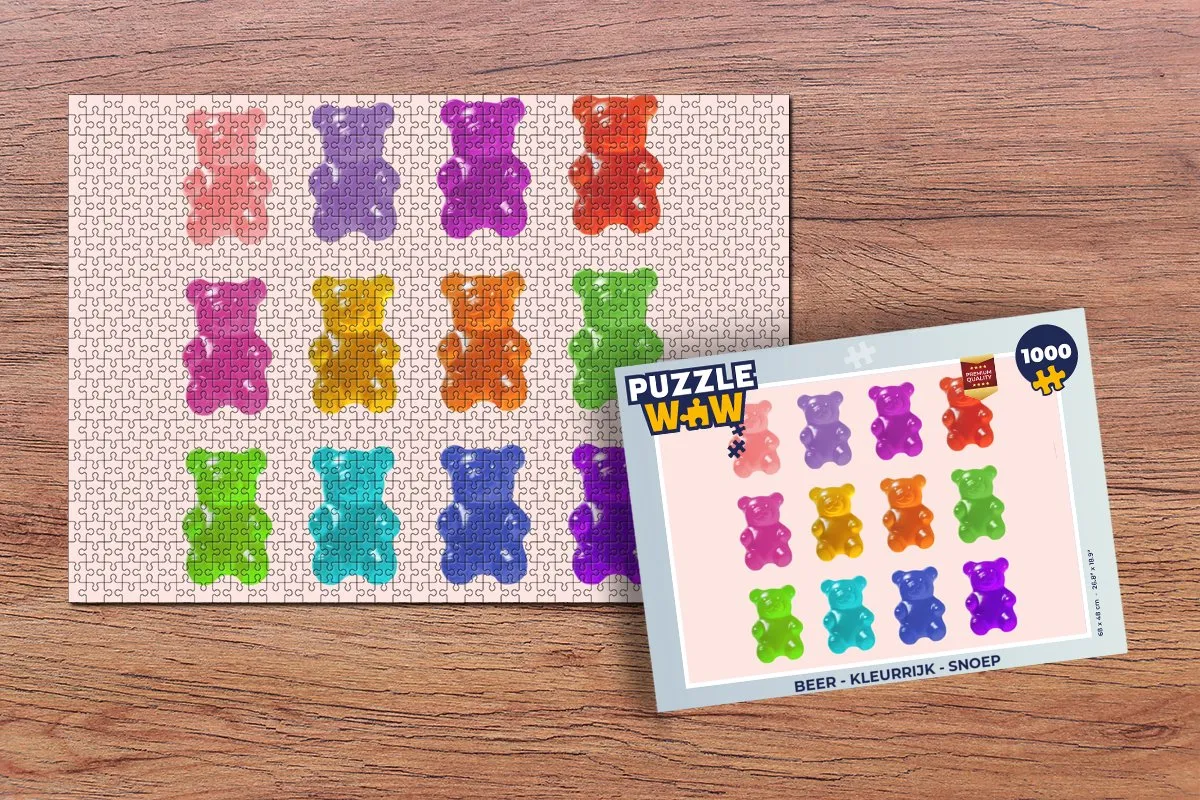 Puzzel Beer - Kleurrijk - Snoep - Legpuzzel - Puzzel 1000 stukjes volwassenen