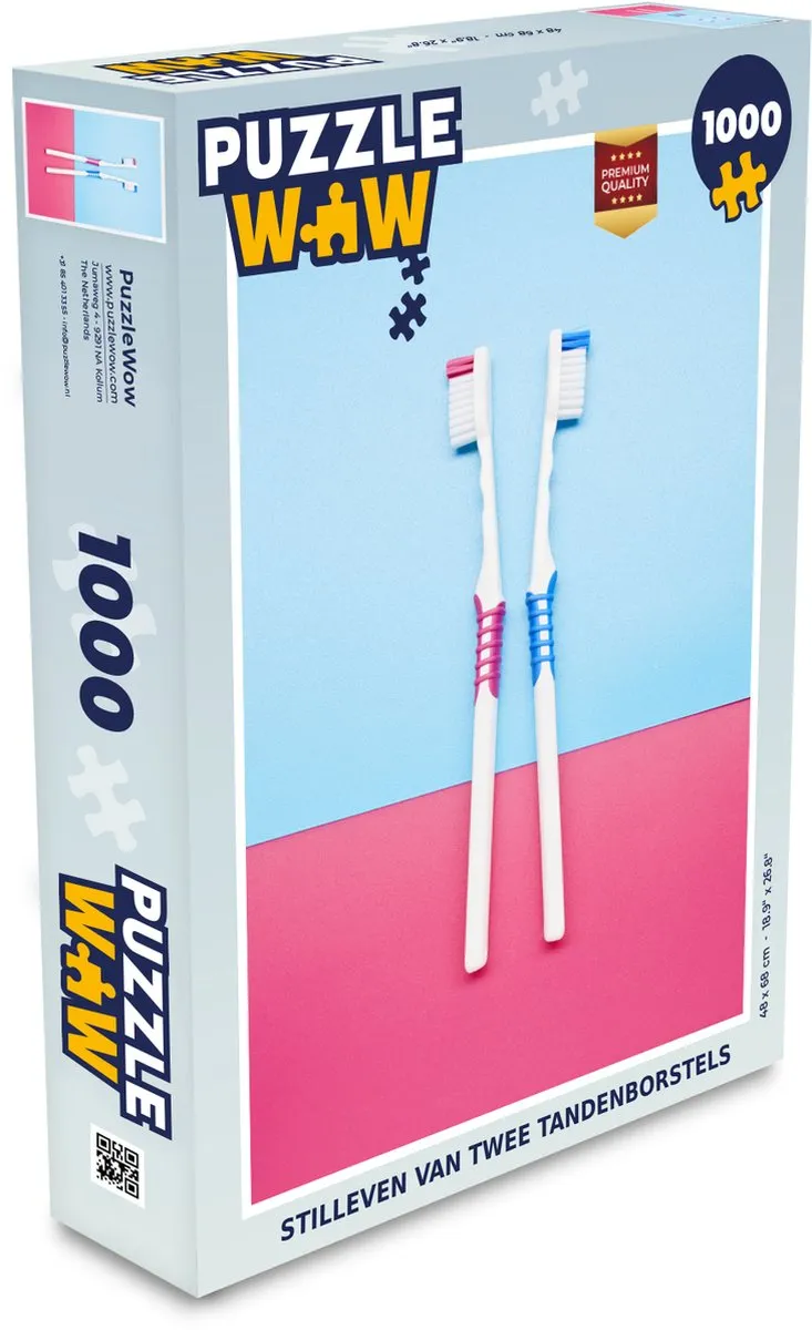 PuzzleWow Stilleven Legpuzzel 1000 Stuks - Multicolor