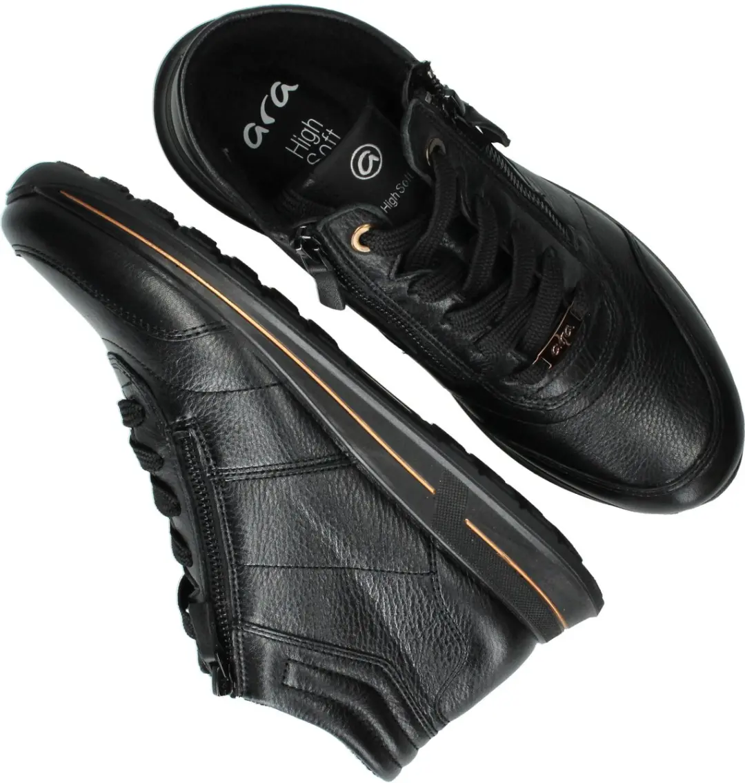 Ara 1224808 Hoge Sneakers - Zwart