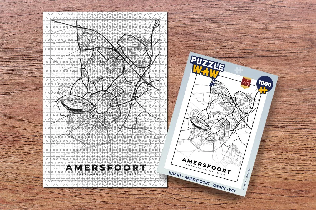 PuzzleWow Legpuzzel 1000 Stuks - Amersfoort - Multicolor