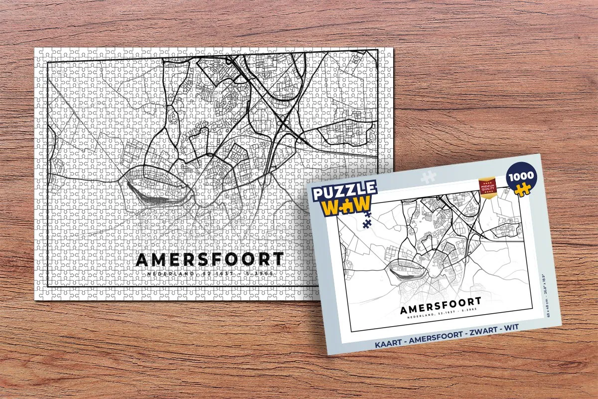 PuzzleWow Legpuzzel 1000 Stuks - Amersfoort - Multicolor