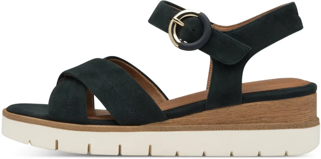 Tamaris Sandalen blauw Leer