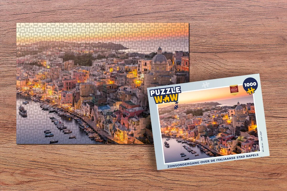PuzzleWow Architectuur Italië Legpuzzel 1000 Stuks - Multicolor