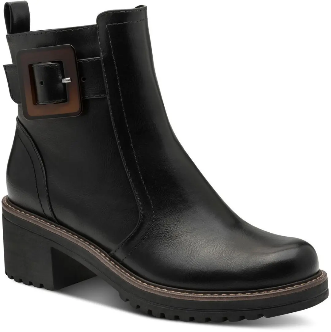 Marco Tozzi Dames Enkellaarsje 2-25428-45 001 F-breedte Maat: 39 EU