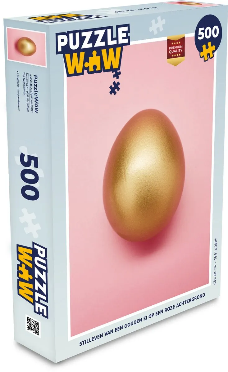 PuzzleWow Ei Legpuzzel 500 Stuks - Multicolor