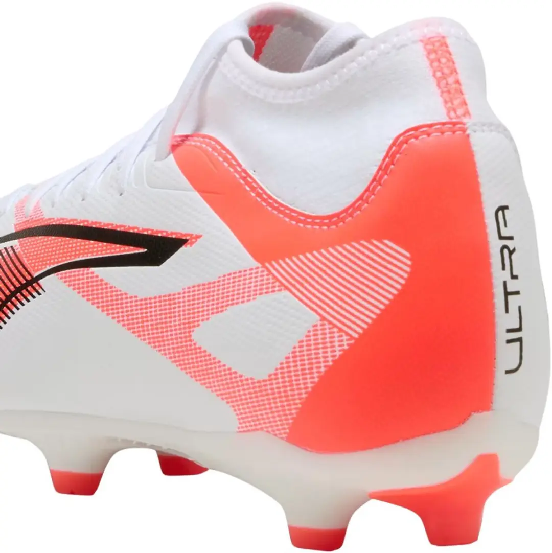 PUMA Ultra 5 Play+ FG/AG Voetbalschoenen - Oranje/Wit/Zwart - afbeelding 5 van 6