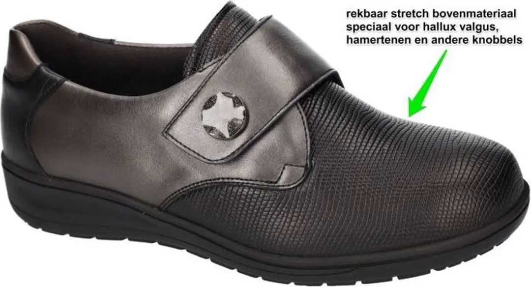 Solidus Orthopedische Comfort Stretch Schoen - Maat 38 - Donkerbruin