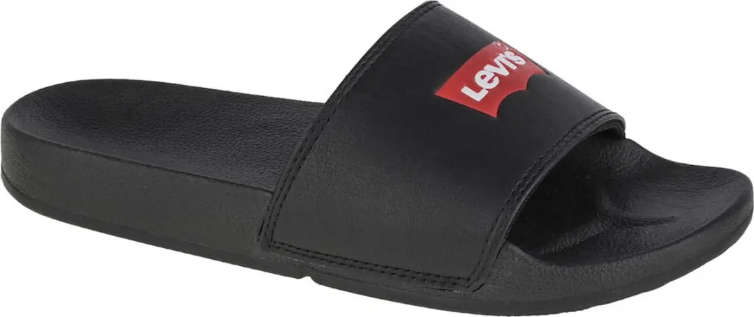 Levi's June Batwing S 229170-740-159, Vrouwen, Zwart, Slippers, maat: 36