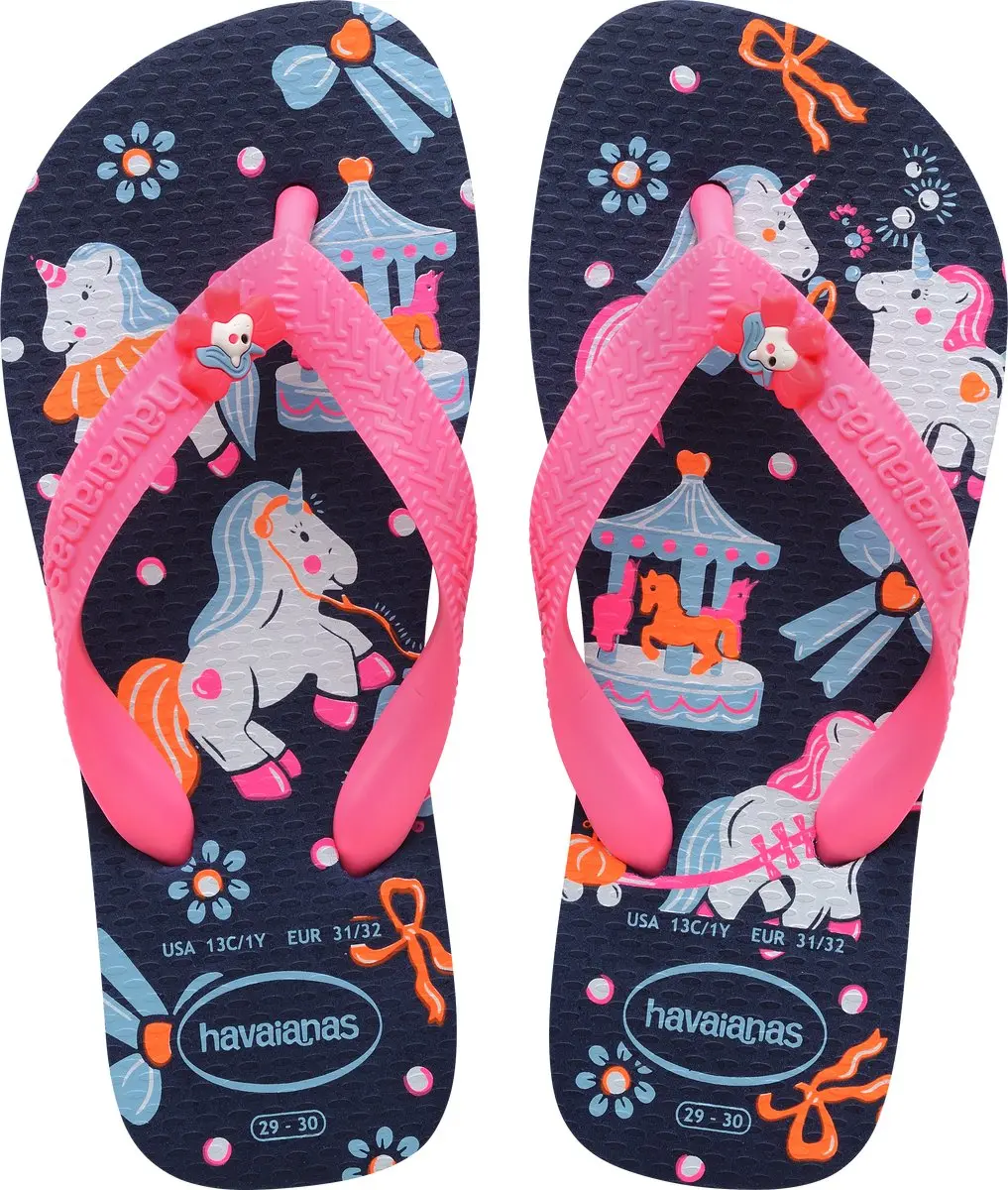 Havaianas HAV. KIDS FANTASY NAVY Blauw/Roze Meisjes Slippers
