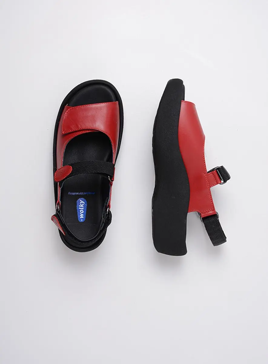 Wolky Sandalen Jewel 42 - Rood leer - afbeelding 6 van 6