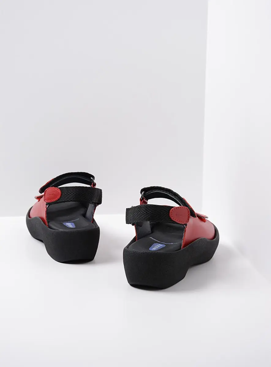 Wolky Sandalen Jewel 42 - Rood leer - afbeelding 4 van 6