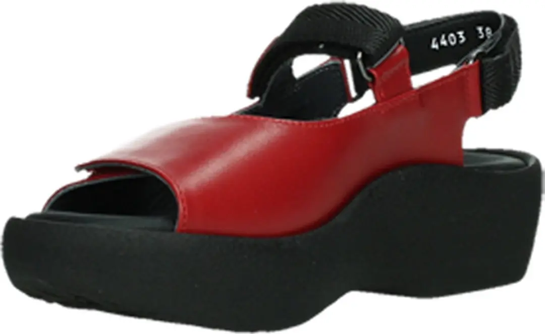 Wolky Sandalen Jewel 42 - Rood leer - afbeelding 2 van 6