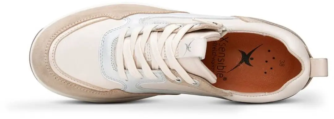 Xsensible Stretchwalker Grenoble Sneaker HX Taupe Combi - afbeelding 3 van 6