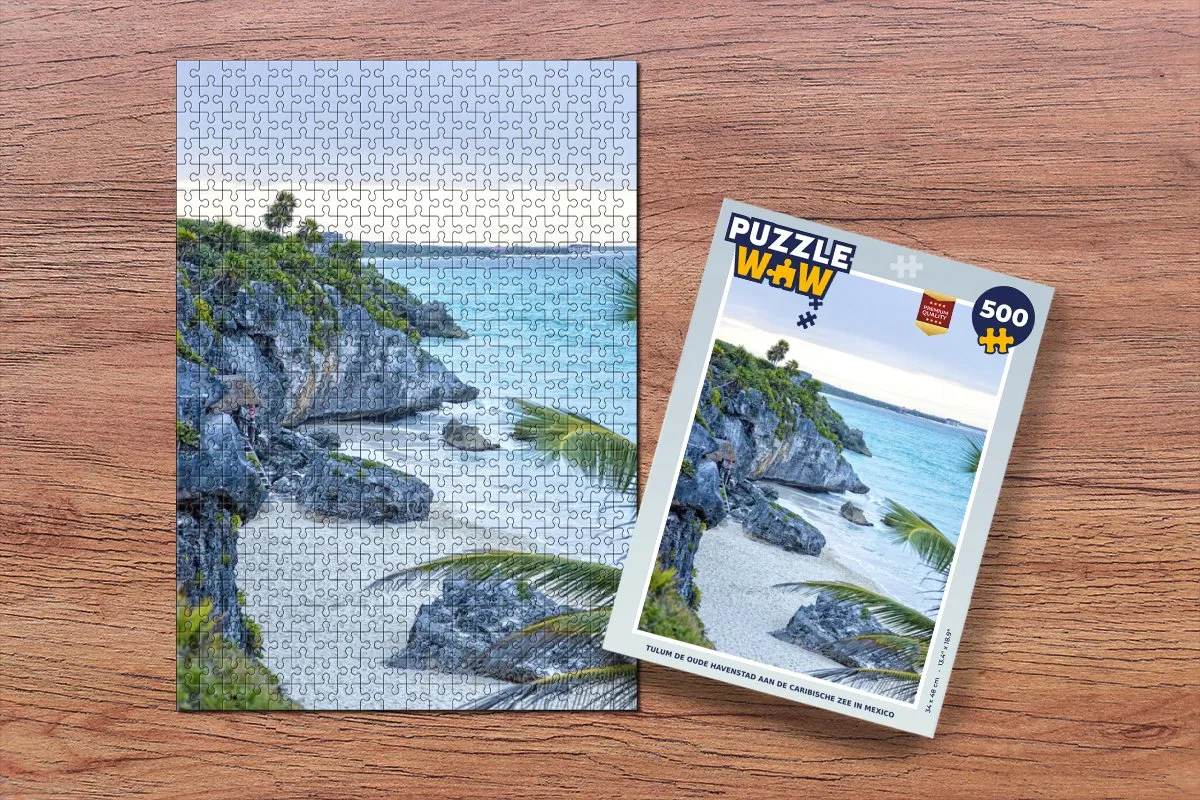 PuzzleWow Tulum Legpuzzel 500 Stuks - Multicolor