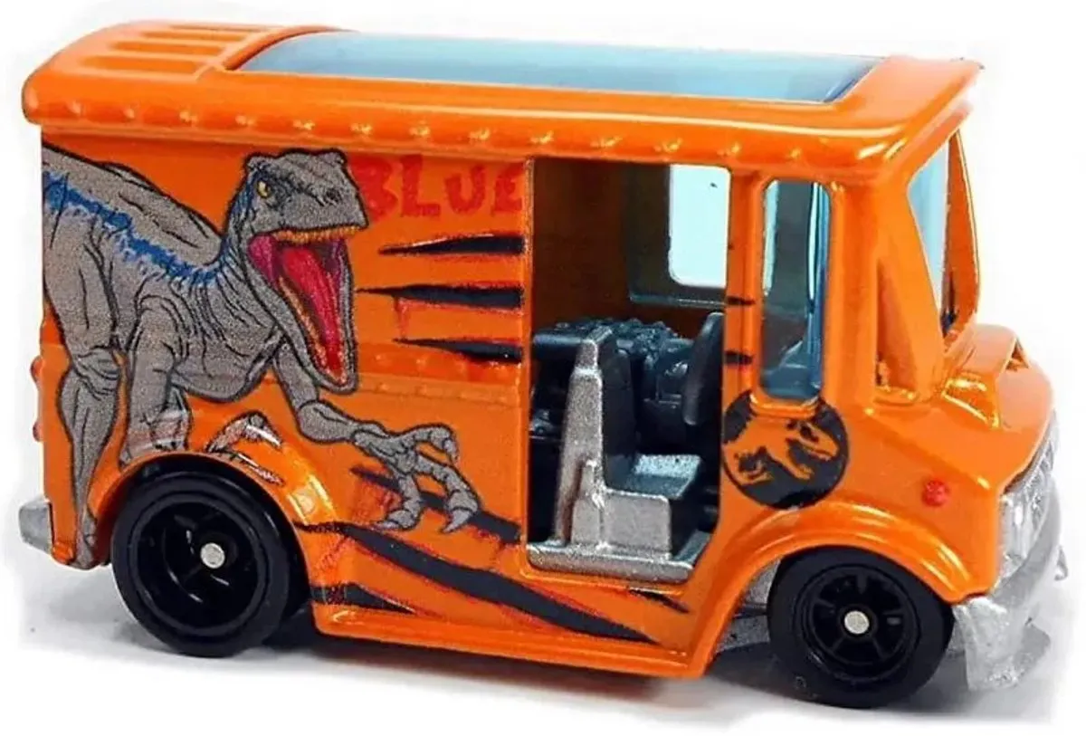 Hot Wheels Jurassic World Bread Box - Diecast 1:64 - Oranje DLB45