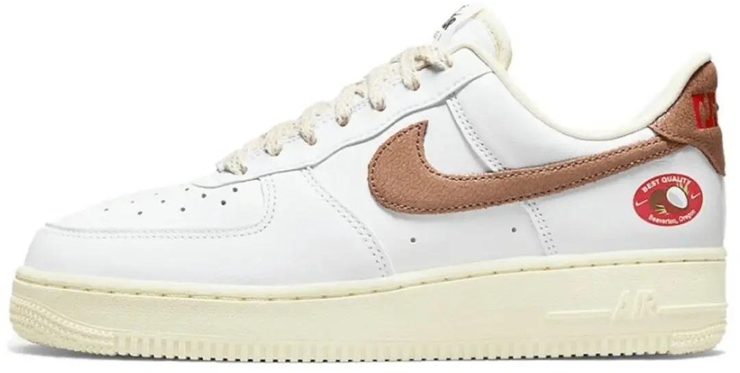 Nike Air Force 1 '07 LX Damesschoenen, 35.5, Wit/Coconut Milk/Team Orange/Archae