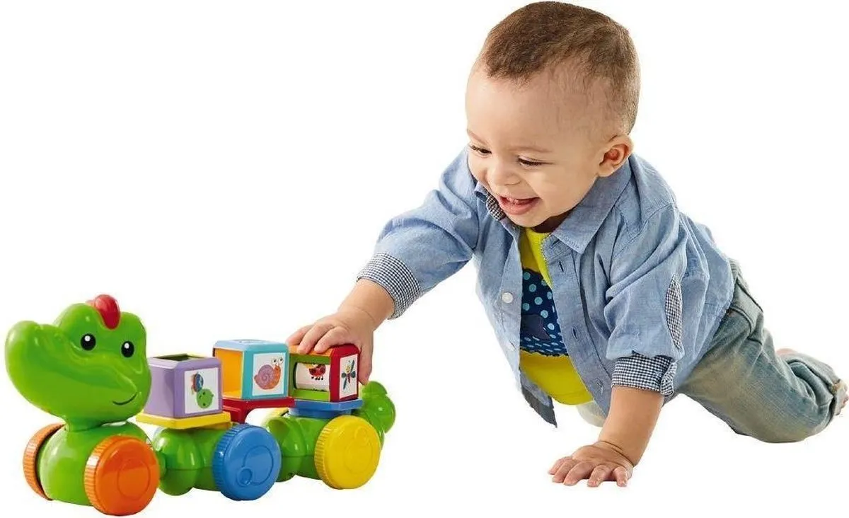 Fisher-Price Blokken Krokodil Silly Safari - 3 Stuks - afbeelding 2 van 4