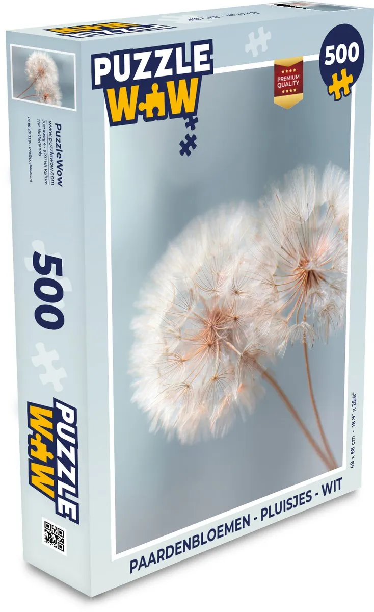 PuzzleWow Paardenbloemen Pluisjes Legpuzzel 500 Stuks