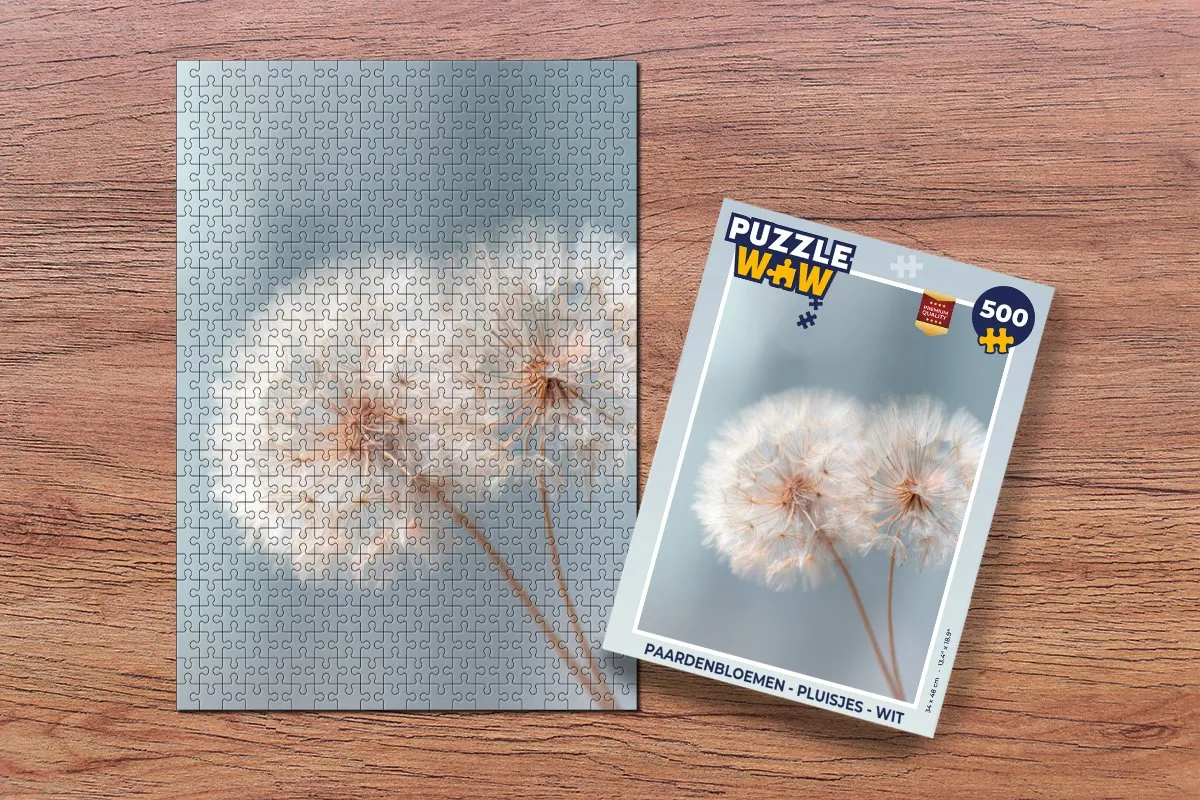 PuzzleWow Paardenbloemen Pluisjes Legpuzzel 500 Stuks