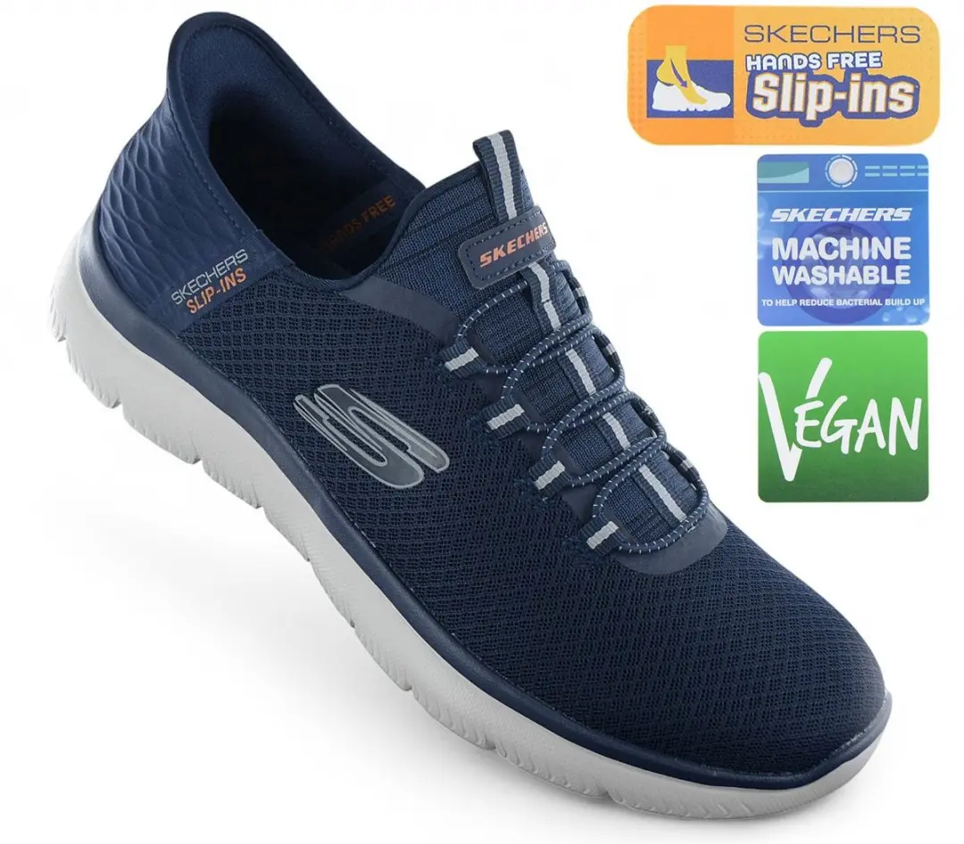 Skechers Slip-ins Summits Heren Sneakers 232457-NVY - Blauw - afbeelding 4 van 6
