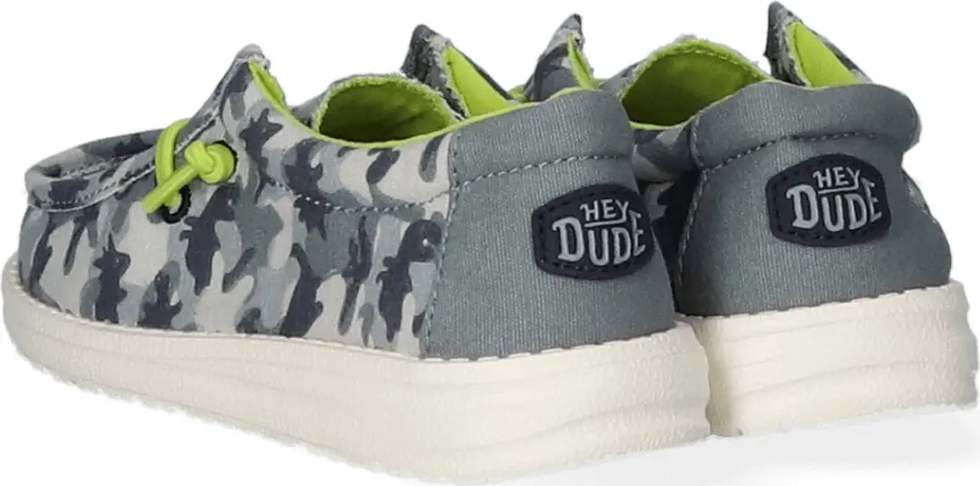 HEYDUDE Wally Youth Camodino Jongens Instappers - Blauw