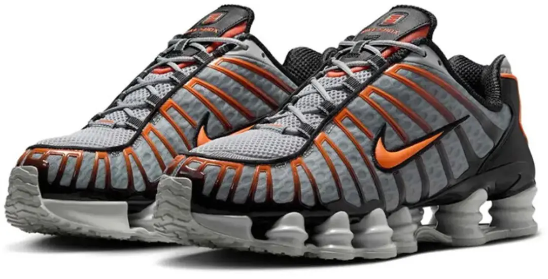Nike Shox TL AV3595-011 - Maat 44 - Grijs/Oranje - afbeelding 3 van 5