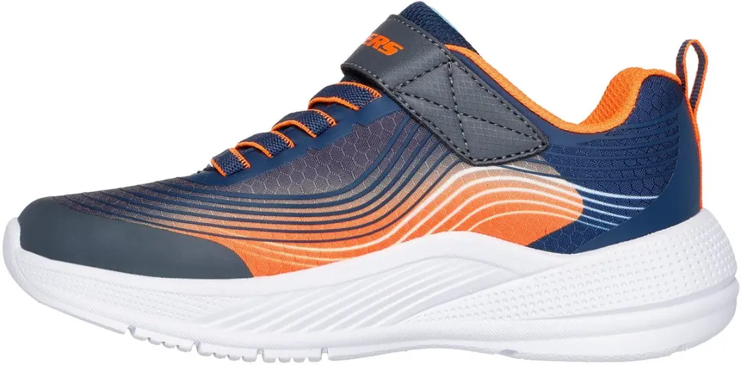 Skechers Microspec Advance Schoenen - EU 27 - Navy/Orange - afbeelding 4 van 6