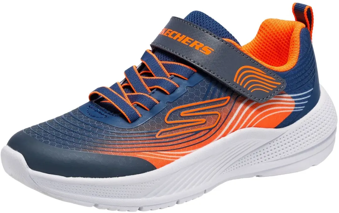 Skechers Microspec Advance Schoenen - EU 27 - Navy/Orange - afbeelding 6 van 6
