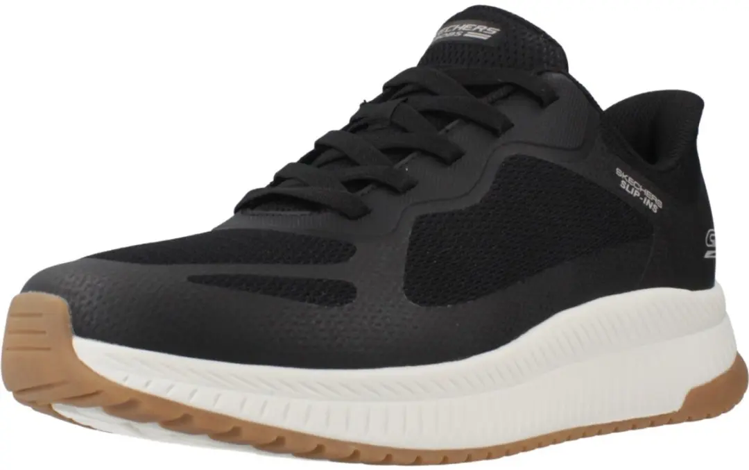 Skechers Slip-ins BOBS Sport Squad Chaos Heren Sneaker - Maat 44 - Zwart - afbeelding 5 van 6