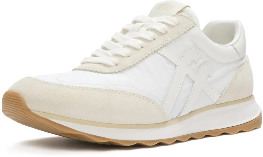 FitFlop FitFlop Retro-Q FF Fabric/Suede Sneakers WIT
