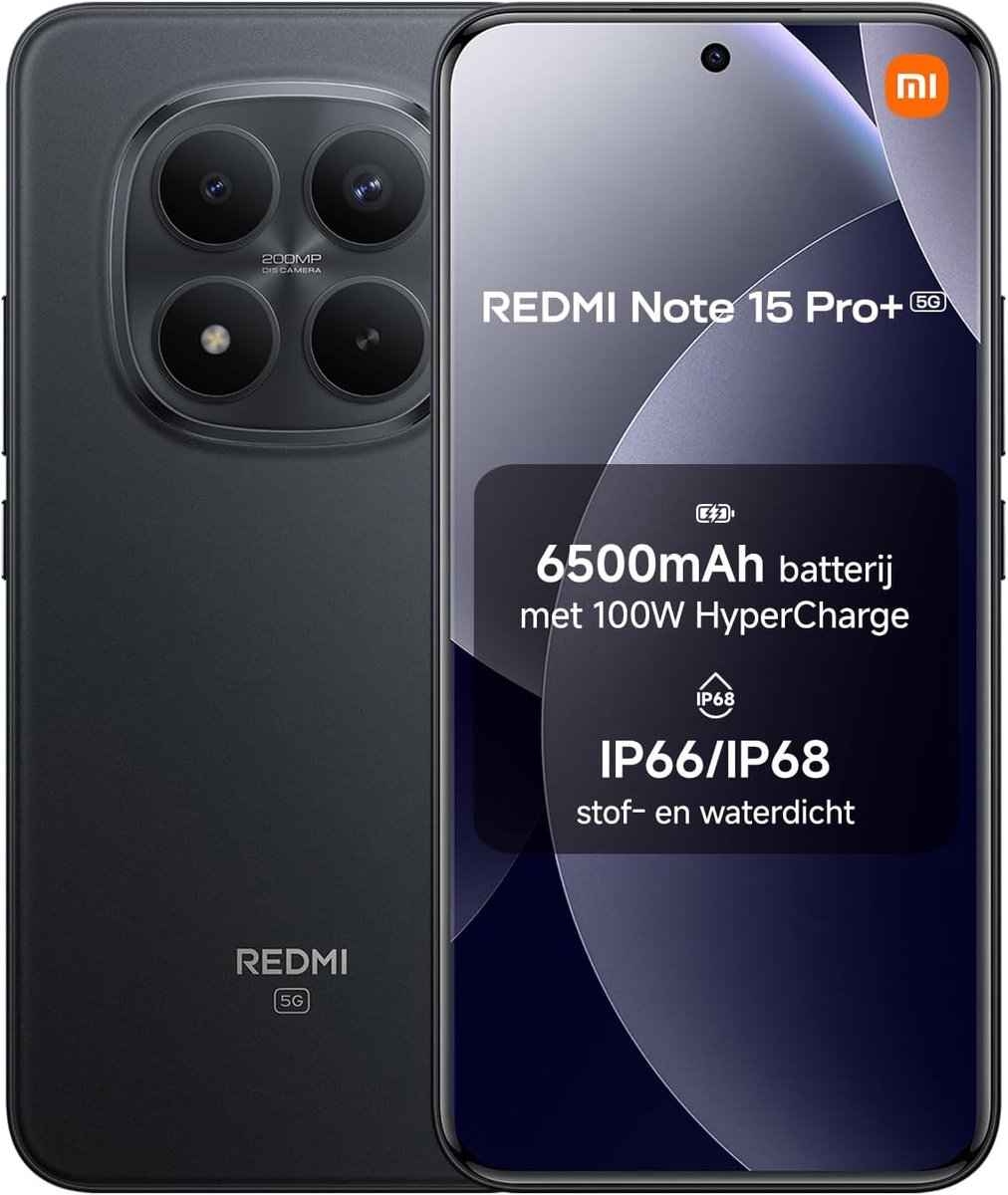 Redmi Note 15 Pro+ - 5G - 8GB/256GB - Zwart