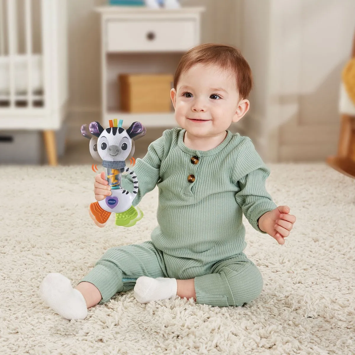 Vtech Baby Dierenvriendjes Rammelaar Zebra - Educatief Speelgoed Multicolor