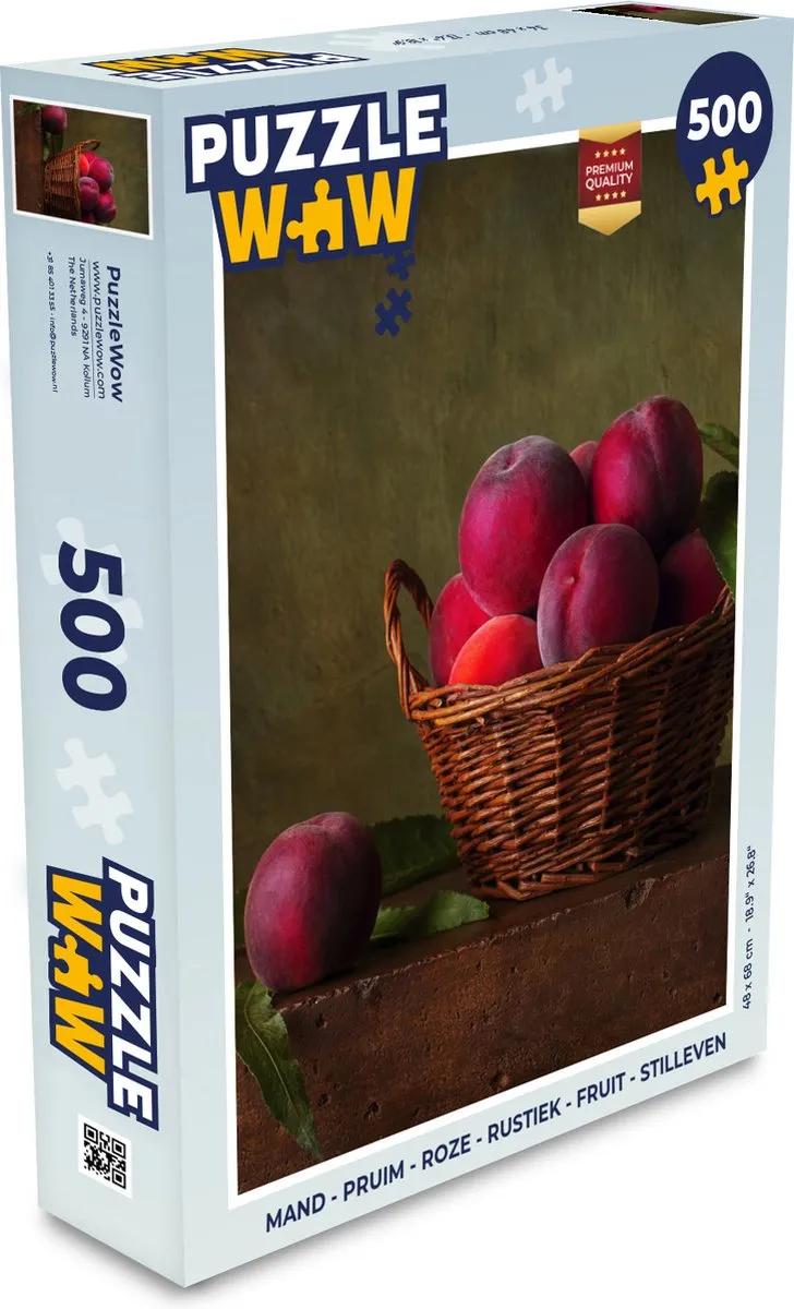 PuzzleWow Legpuzzel 500 Stuks - Multicolor