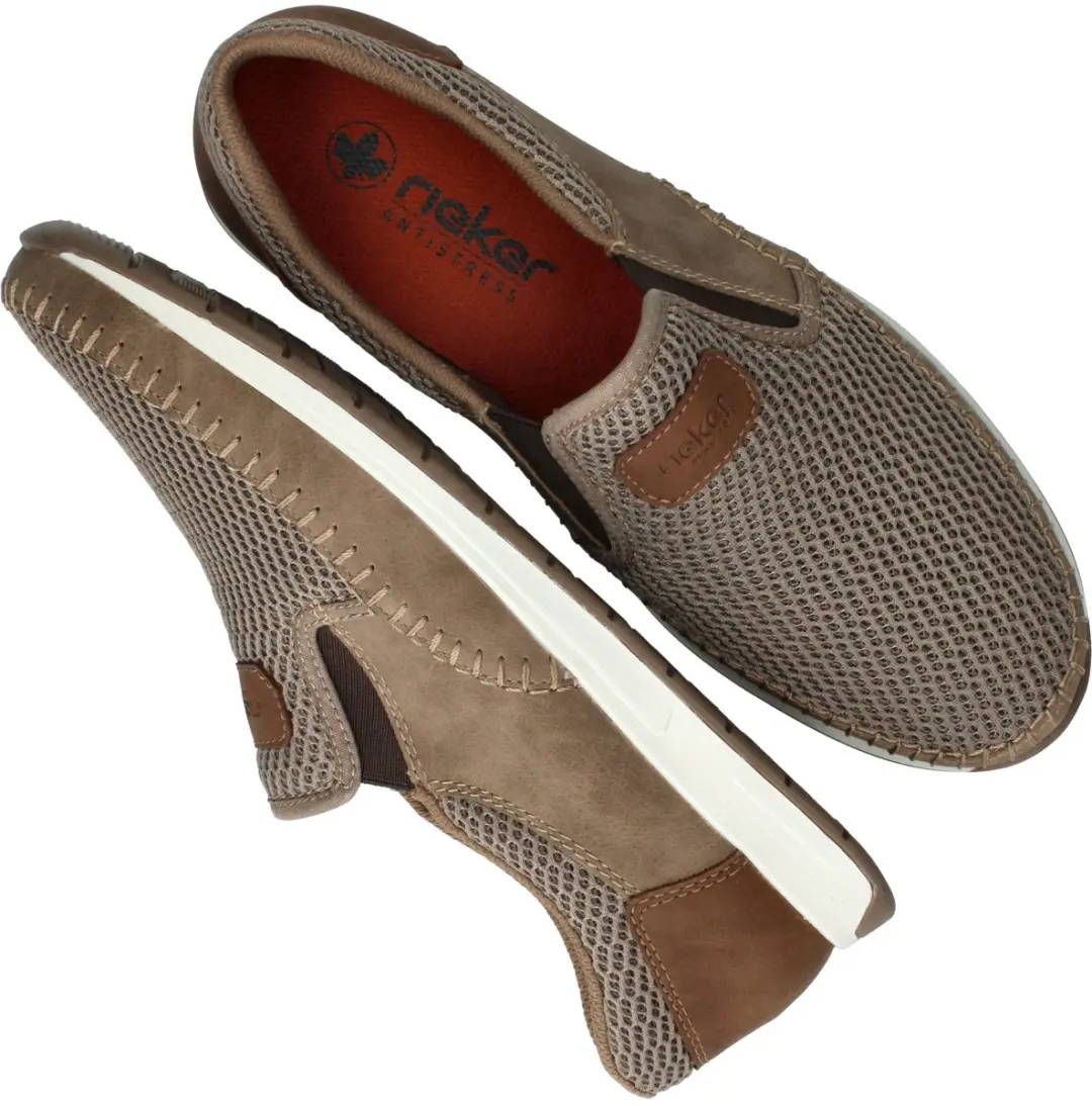 Rieker 11954-64 Instappers Heren - Beige 45 - afbeelding 5 van 6