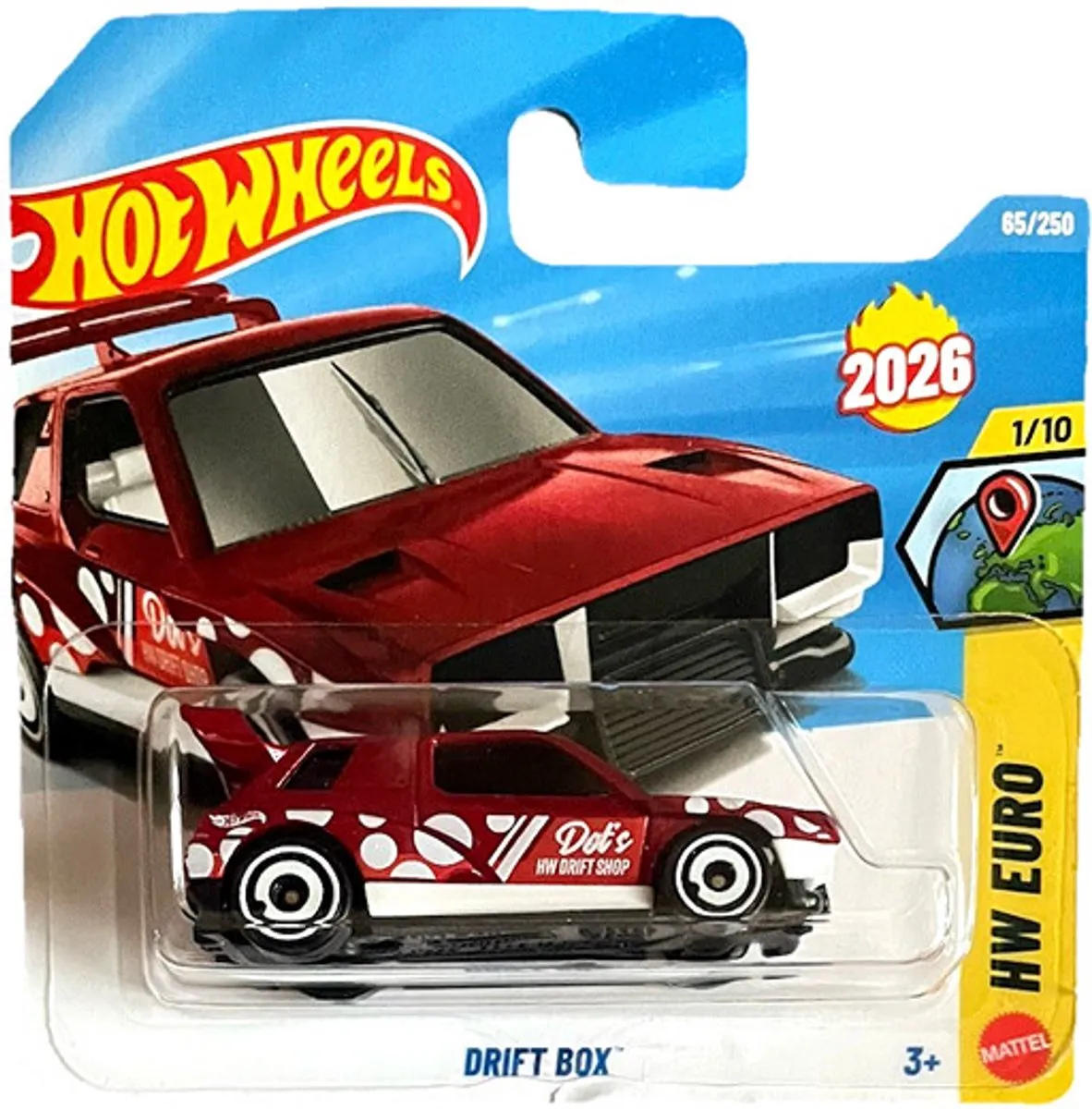 Hot Wheels Drift Box Dot's Red LA10