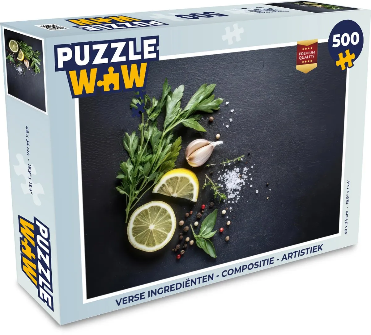 PuzzleWow Legpuzzel 500 Stuks - Multicolor
