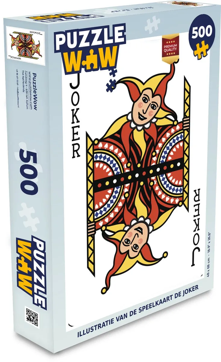 PuzzleWow Joker Legpuzzel 500 Stuks - Multicolor