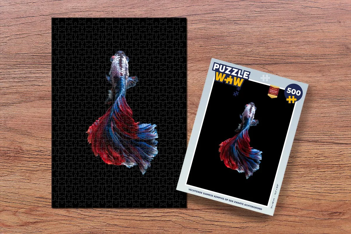 PuzzleWow Vis Staart Legpuzzel 500 Stuks - Multicolor